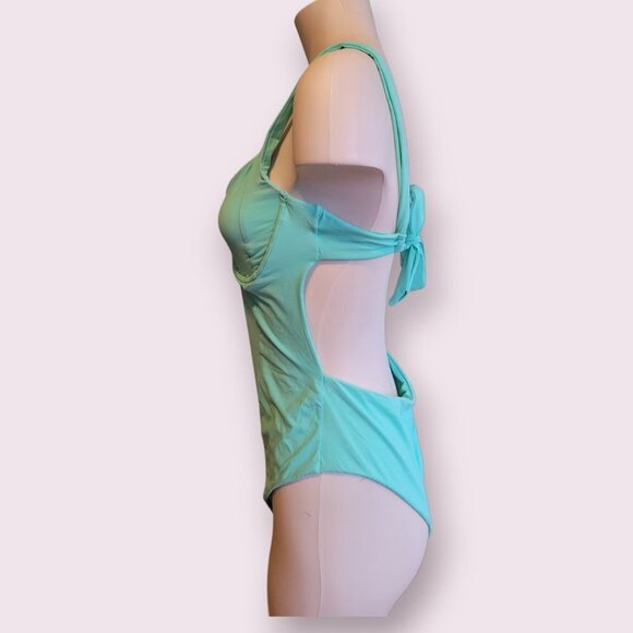 L*SPACE Kendal Underwire Swimsuit XL Seafoam NWT - Picture 6 of 11